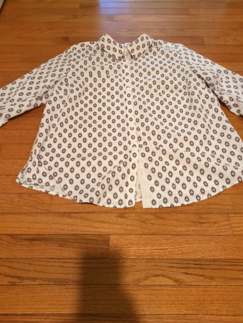 FoxCroft NYC Women's Wrinkle Resistant Cotton Button Shirt 18W